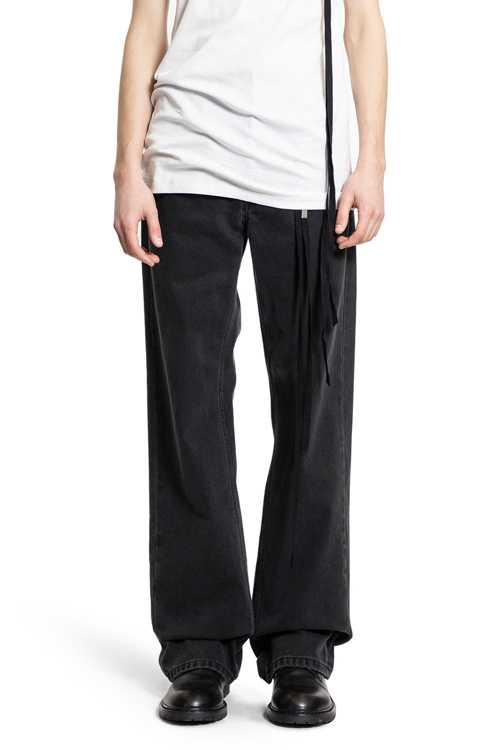 ANN DEMEULEMEESTER WOMAN GREY JEANS