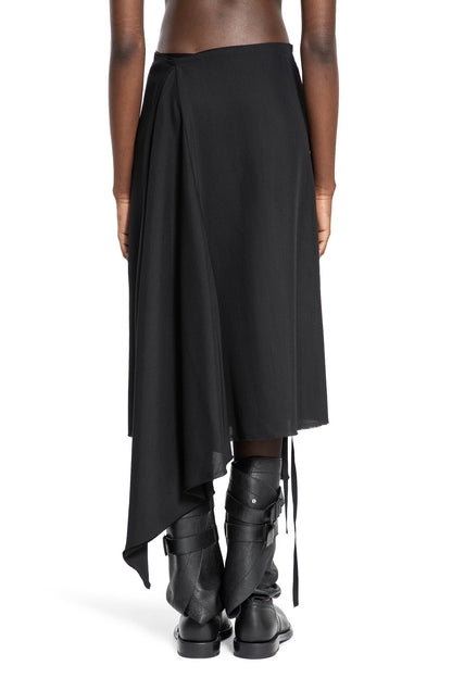 ANN DEMEULEMEESTER WOMAN BLACK SKIRTS