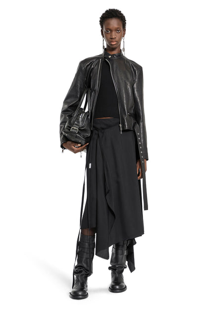 ANN DEMEULEMEESTER WOMAN BLACK SKIRTS