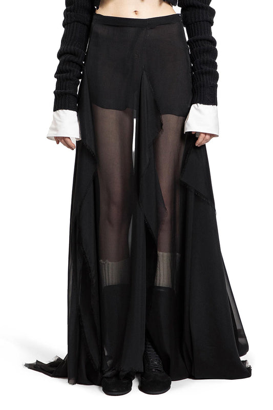 ANN DEMEULEMEESTER WOMAN BLACK SKIRTS