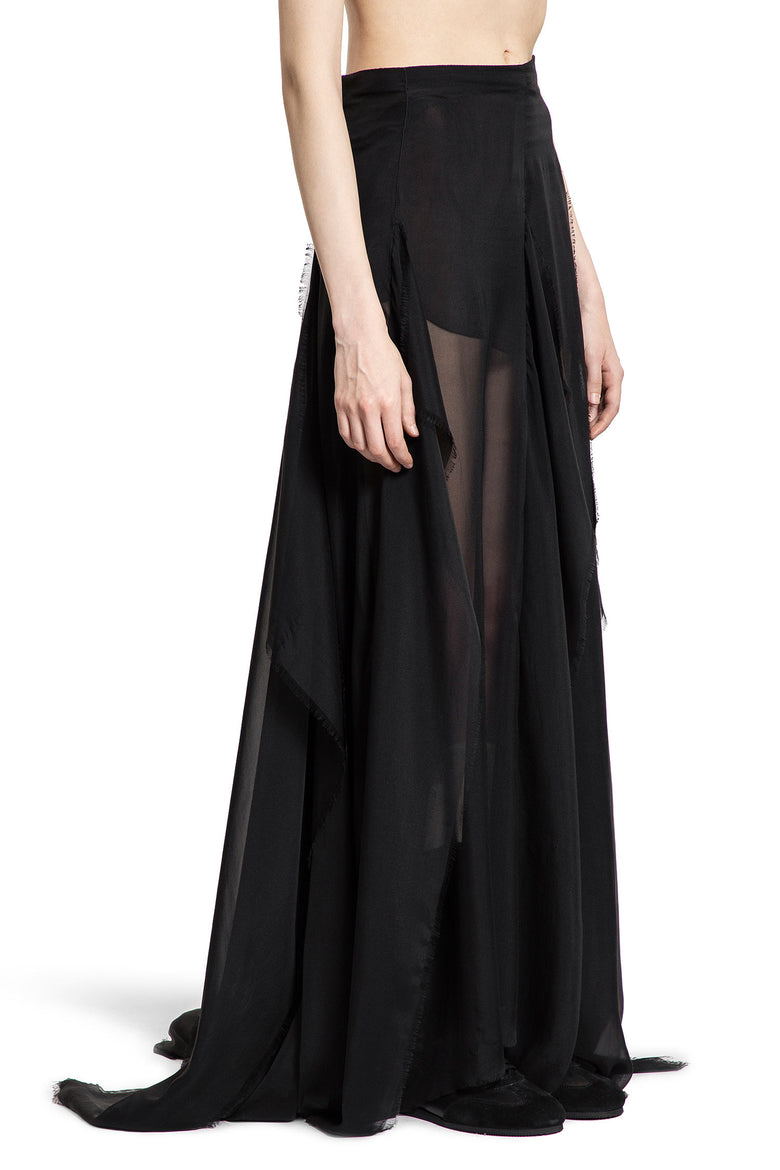 ANN DEMEULEMEESTER WOMAN BLACK SKIRTS