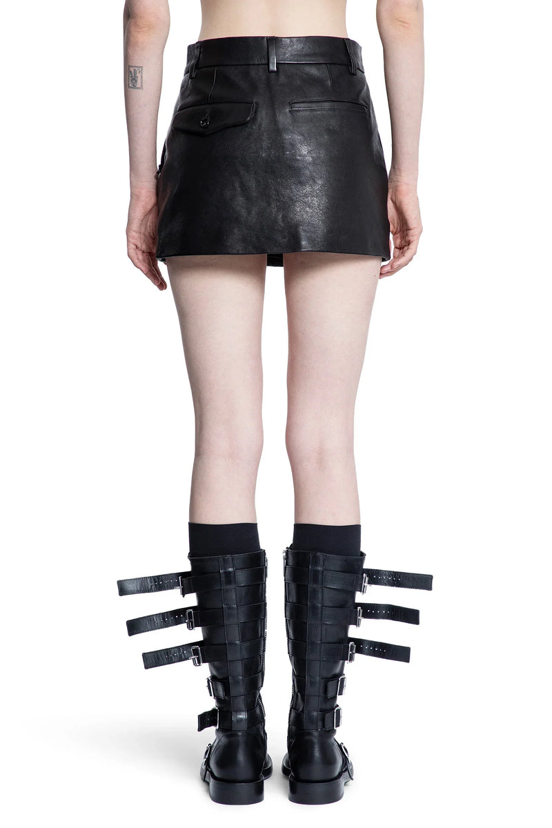 ANN DEMEULEMEESTER WOMAN BLACK SKIRTS - Antonioli.eu