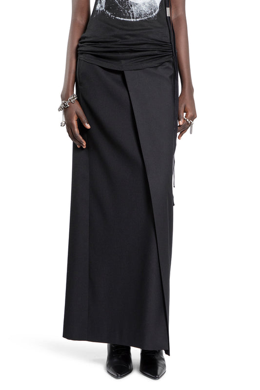 ANN DEMEULEMEESTER WOMAN BLACK SKIRTS