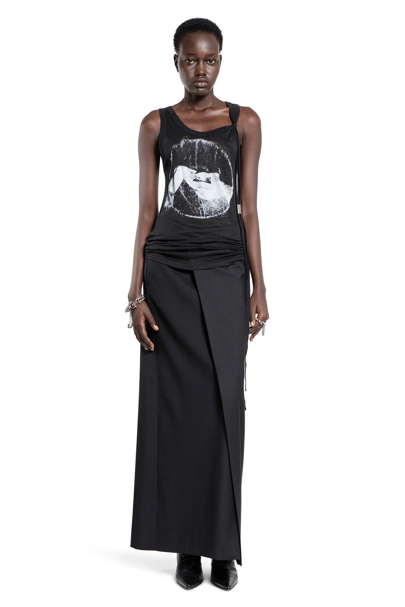 ANN DEMEULEMEESTER WOMAN BLACK SKIRTS - Antonioli.eu