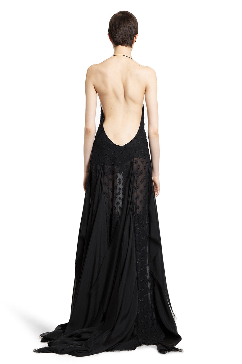 ANN DEMEULEMEESTER WOMAN BLACK DRESSES