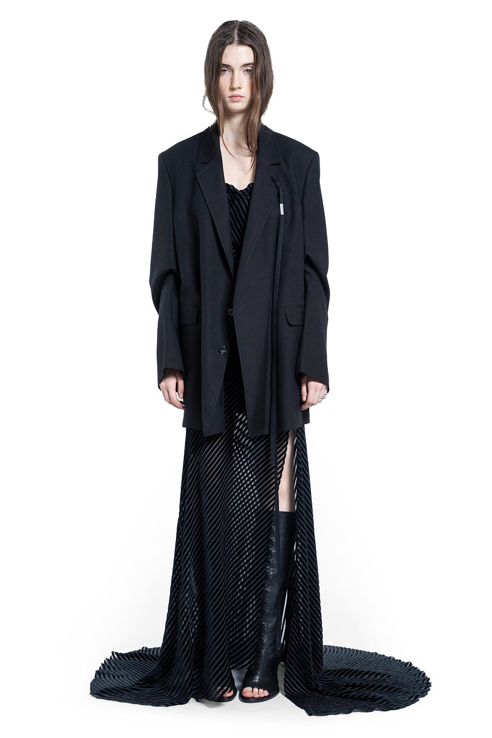 ANN DEMEULEMEESTER Aaricia Long Bias Slip Dress woman