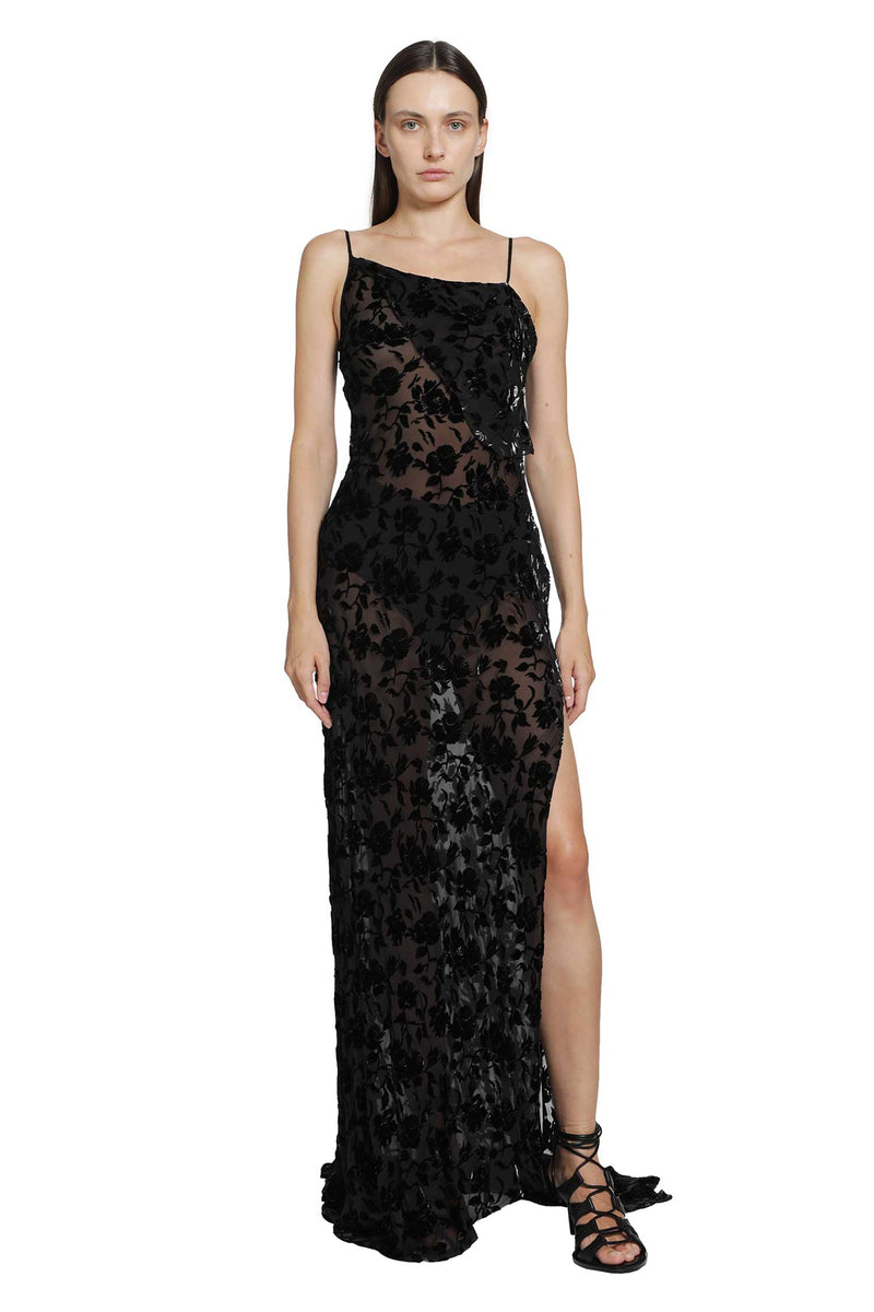 ANN DEMEULEMEESTER Aaricia Long Bias Slip Dress woman