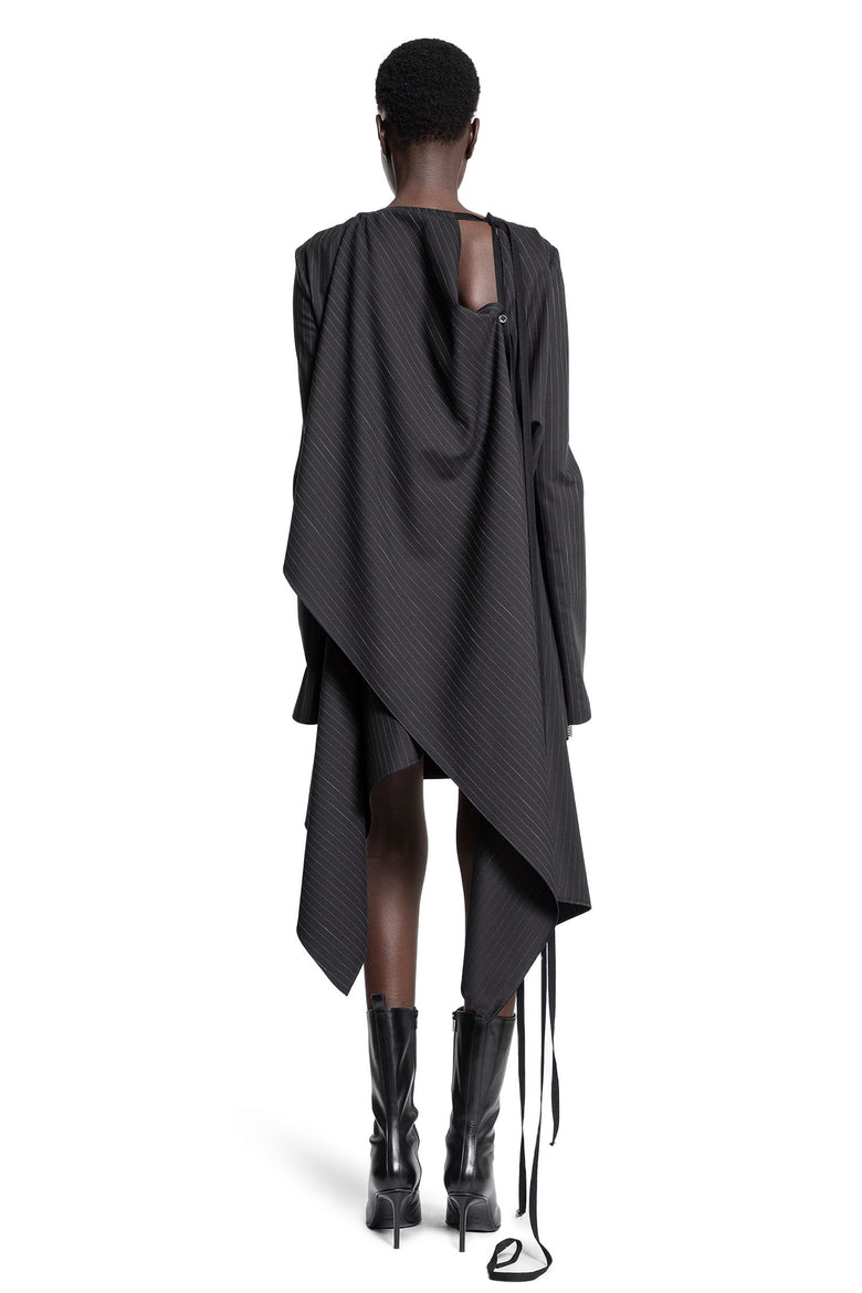 ANN DEMEULEMEESTER WOMAN BLACK DRESSES