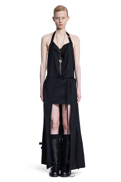 ANN DEMEULEMEESTER WOMAN BLACK DRESSES