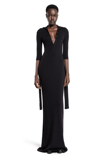 ANN DEMEULEMEESTER WOMAN BLACK DRESSES