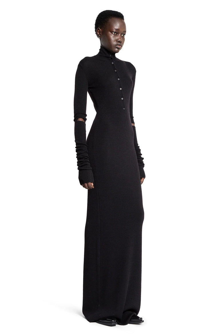 ANN DEMEULEMEESTER WOMAN BLACK DRESSES - Antonioli.eu