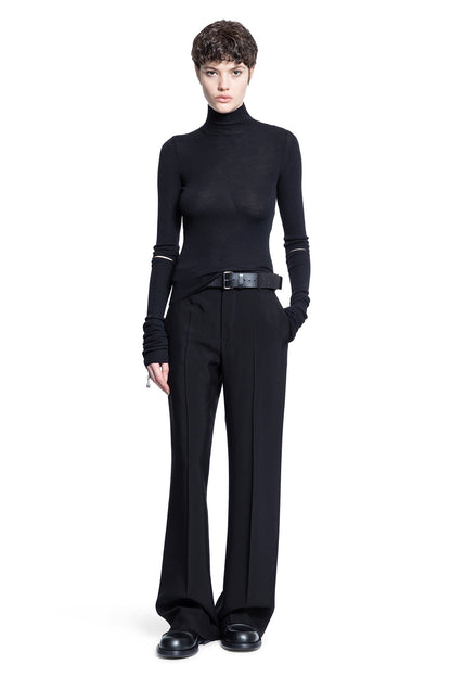 ANN DEMEULEMEESTER WOMAN BLACK KNITWEAR