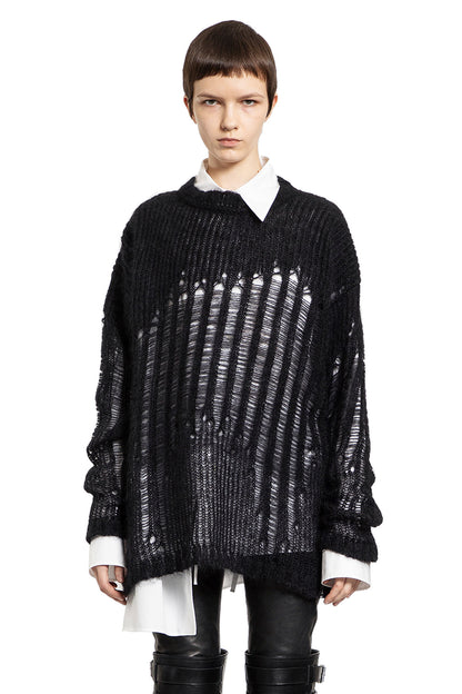 Antonioli ANN DEMEULEMEESTER WOMAN BLACK KNITWEAR