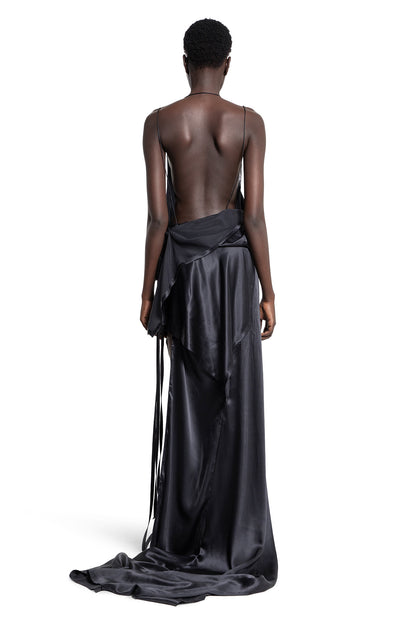 ANN DEMEULEMEESTER WOMAN BLACK DRESSES