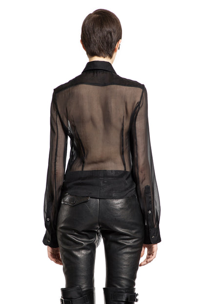 ANN DEMEULEMEESTER WOMAN BLACK SHIRTS