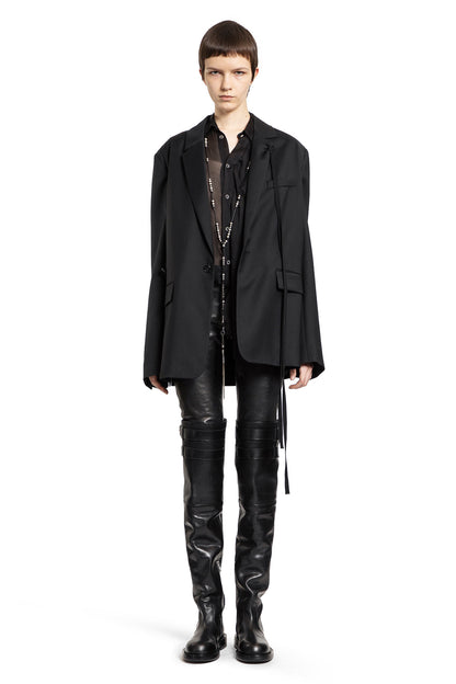 ANN DEMEULEMEESTER WOMAN BLACK SHIRTS