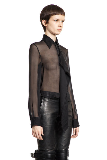 ANN DEMEULEMEESTER WOMAN BLACK SHIRTS