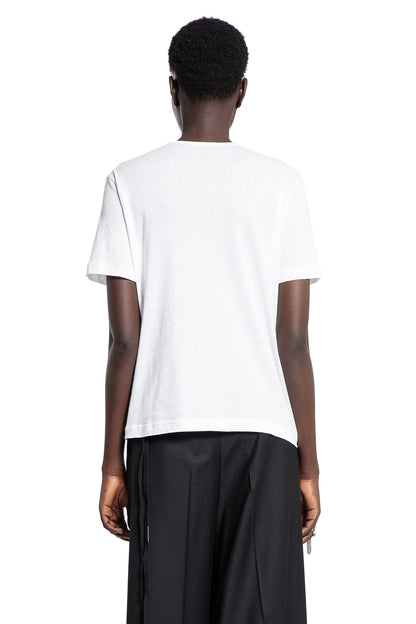 ANN DEMEULEMEESTER WOMAN WHITE T-SHIRTS & TANK TOPS