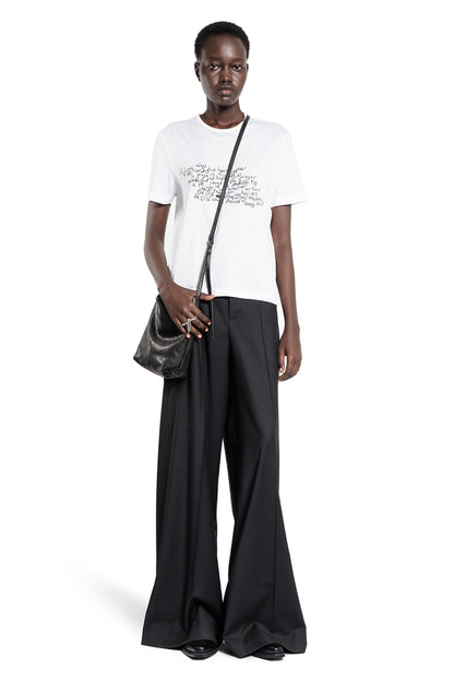 ANN DEMEULEMEESTER WOMAN WHITE T-SHIRTS & TANK TOPS