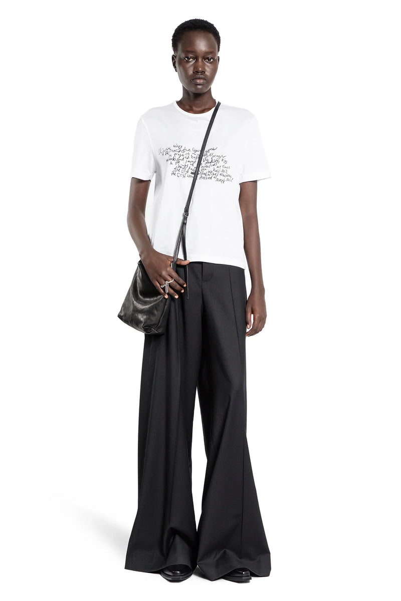 ANN DEMEULEMEESTER WOMAN WHITE T-SHIRTS & TANK TOPS - Antonioli.eu