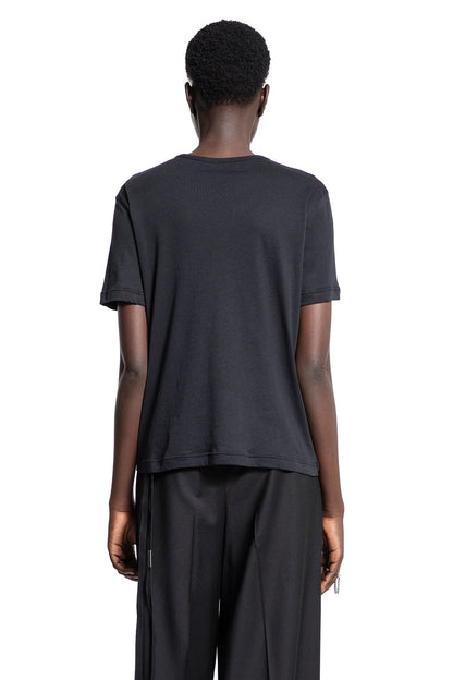 ANN DEMEULEMEESTER WOMAN BLACK T-SHIRTS & TANK TOPS