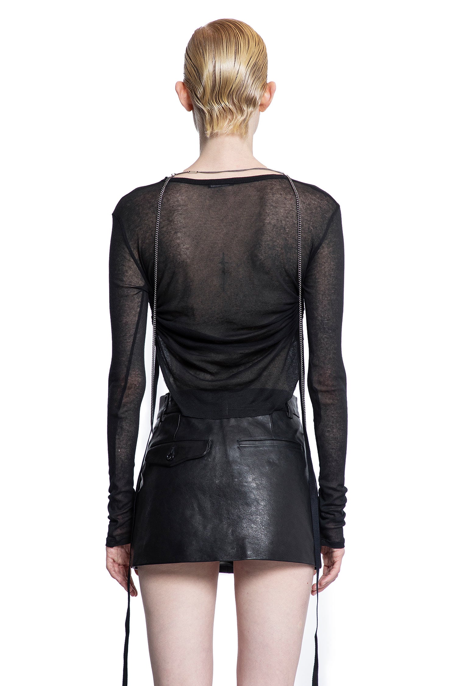 ANN DEMEULEMEESTER WOMAN BLACK TOPS