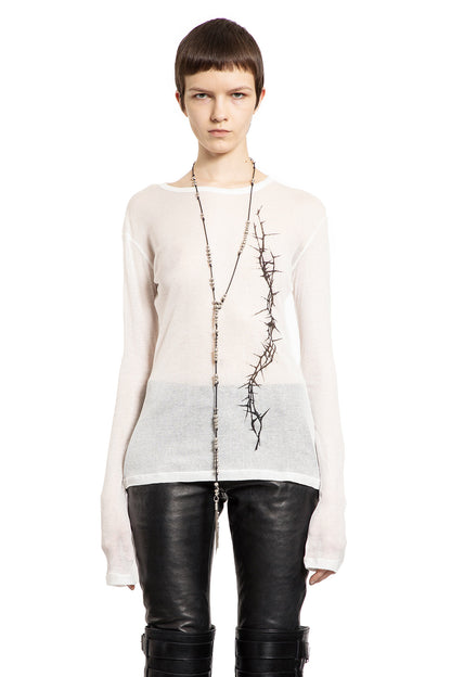 Antonioli ANN DEMEULEMEESTER WOMAN WHITE T-SHIRTS & TANK TOPS