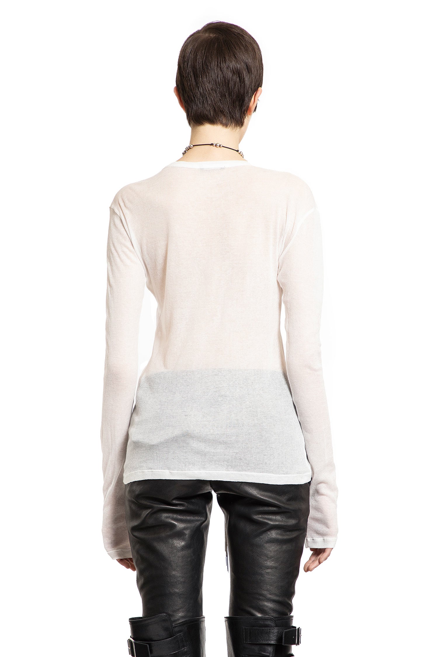 ANN DEMEULEMEESTER WOMAN WHITE T-SHIRTS & TANK TOPS