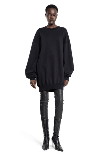 ANN DEMEULEMEESTER WOMAN BLACK SWEATSHIRTS