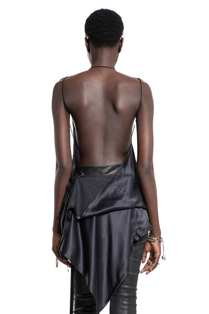 ANN DEMEULEMEESTER WOMAN BLACK TOPS