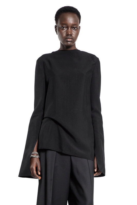 ANN DEMEULEMEESTER WOMAN BLACK TOPS