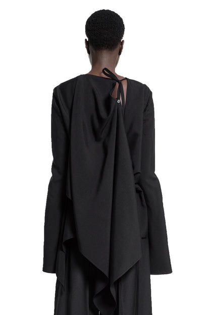 ANN DEMEULEMEESTER WOMAN BLACK TOPS