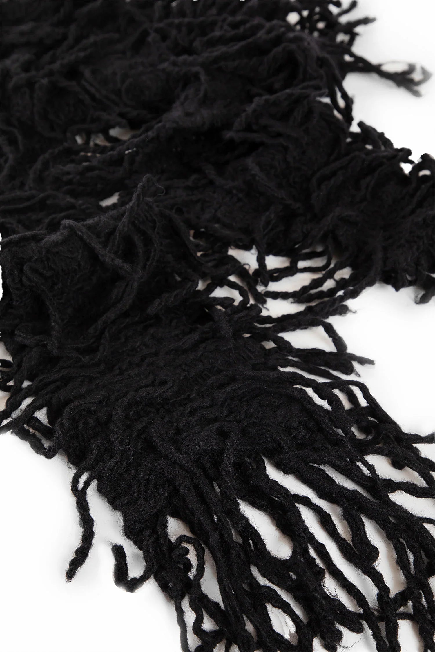 ANN DEMEULEMEESTER UNISEX BLACK SCARVES - Antonioli.eu