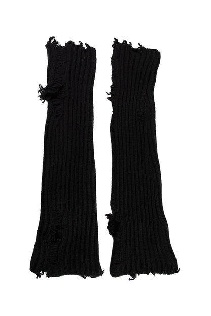 ANN DEMEULEMEESTER UNISEX BLACK GLOVES