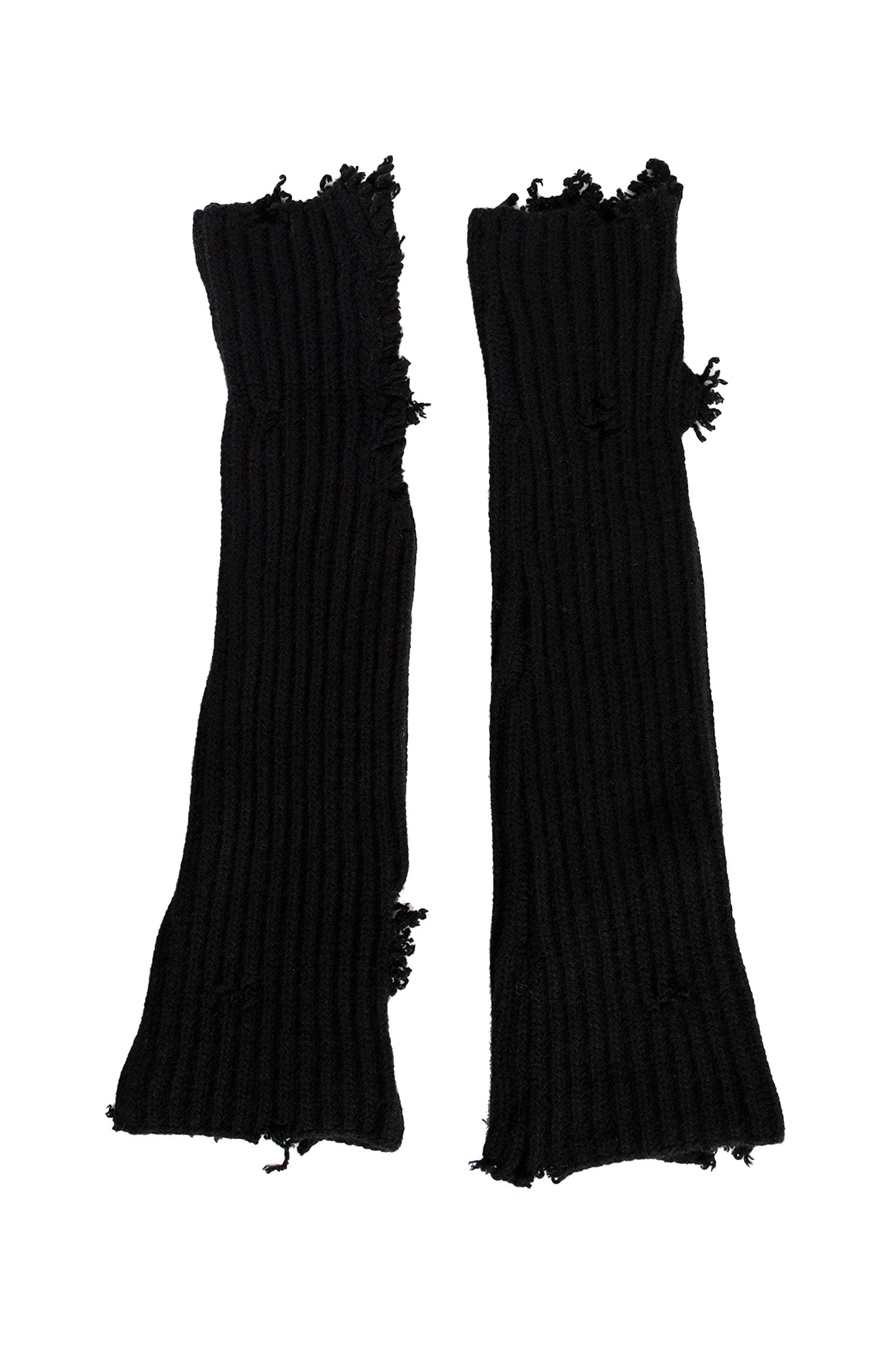 ANN DEMEULEMEESTER UNISEX BLACK GLOVES