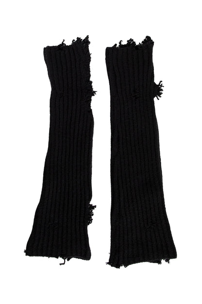 ANN DEMEULEMEESTER UNISEX BLACK GLOVES