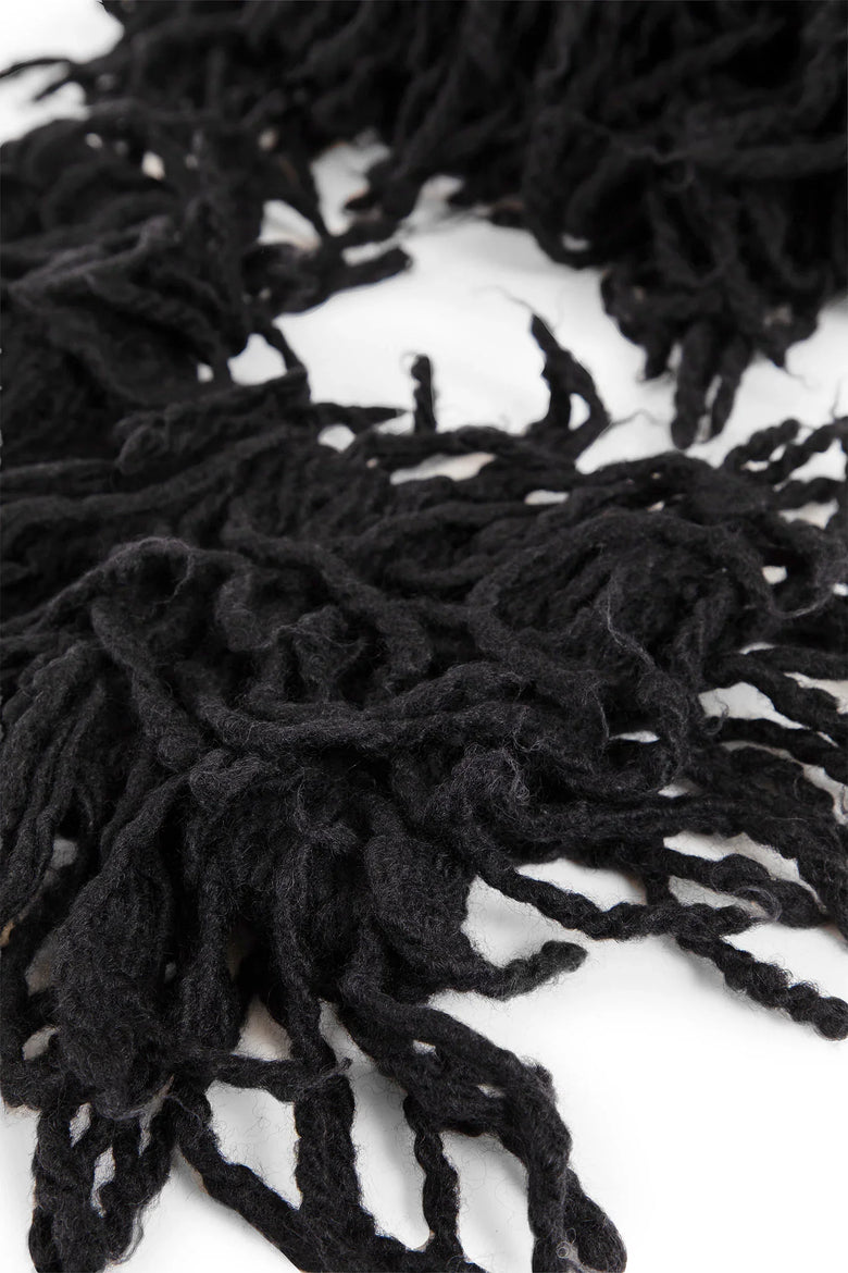 ANN DEMEULEMEESTER UNISEX BLACK GLOVES - Antonioli.eu