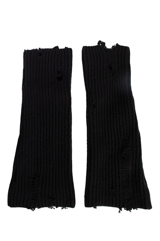 ANN DEMEULEMEESTER UNISEX BLACK SOCKS