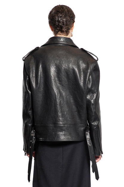 ANN DEMEULEMEESTER WOMAN BLACK JACKETS