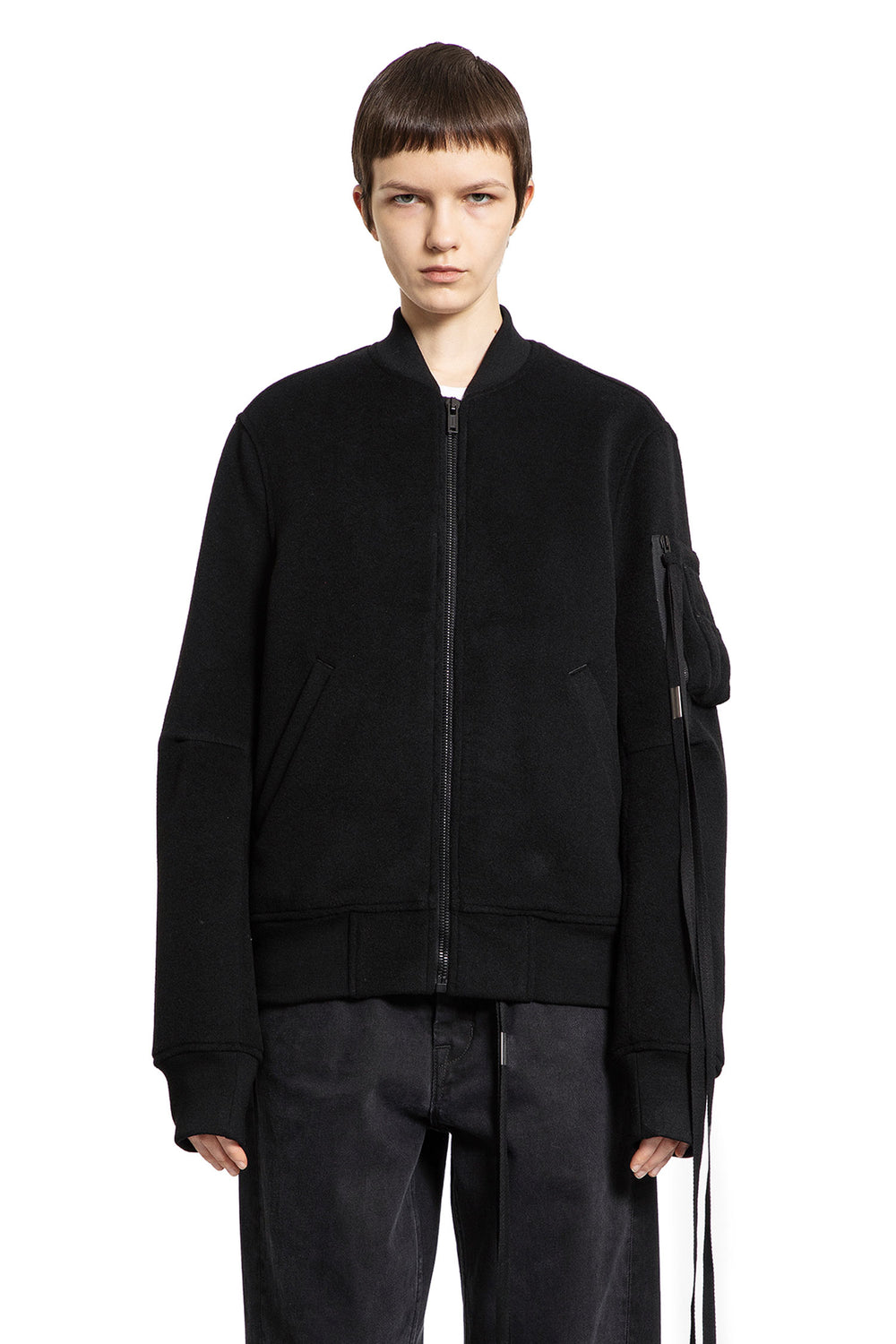 ANN DEMEULEMEESTER WOMAN BLACK JACKETS