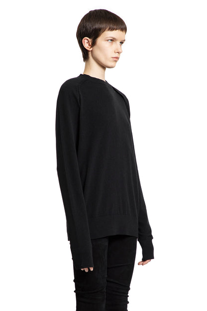 ANN DEMEULEMEESTER WOMAN BLACK KNITWEAR