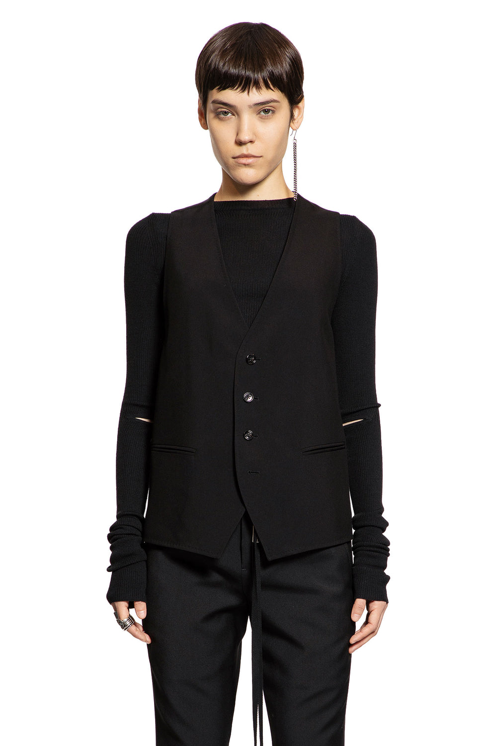 ANN DEMEULEMEESTER Charlotte Classic Waistcoat woman