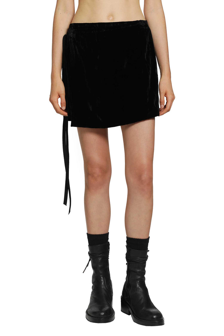 
              ANN DEMEULEMEESTER Jolien Mini Wrap Skirt woman
            