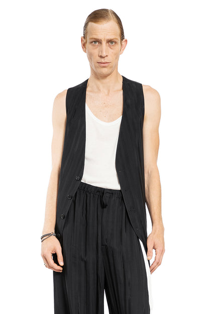 ANN DEMEULEMEESTER MAN BLACK VESTS