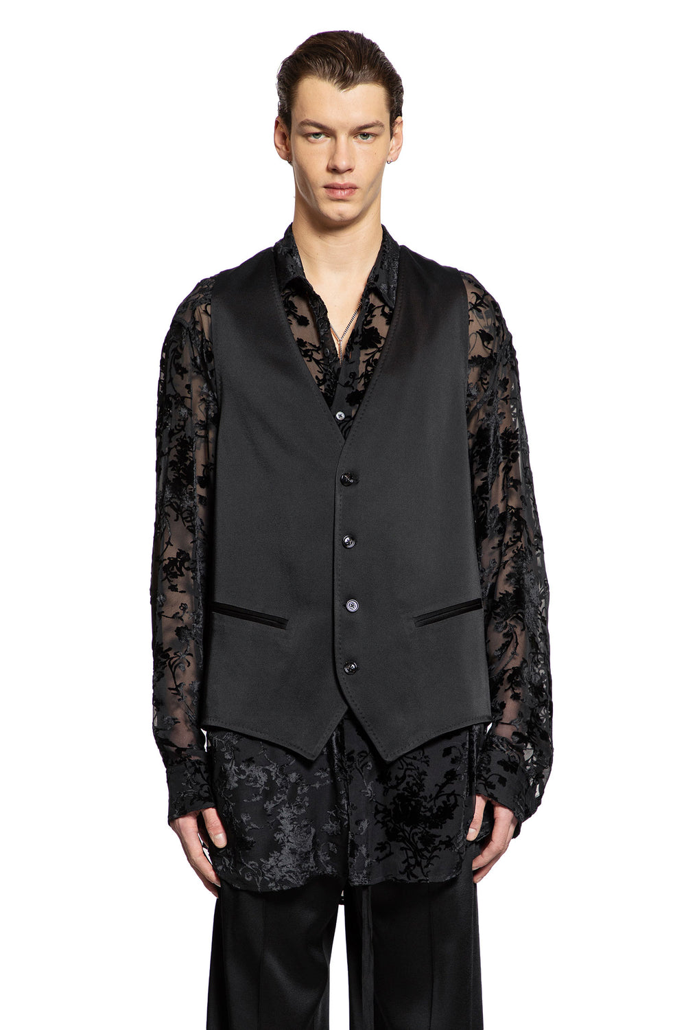 Jukko Classic Waistcoat in Cady Satin