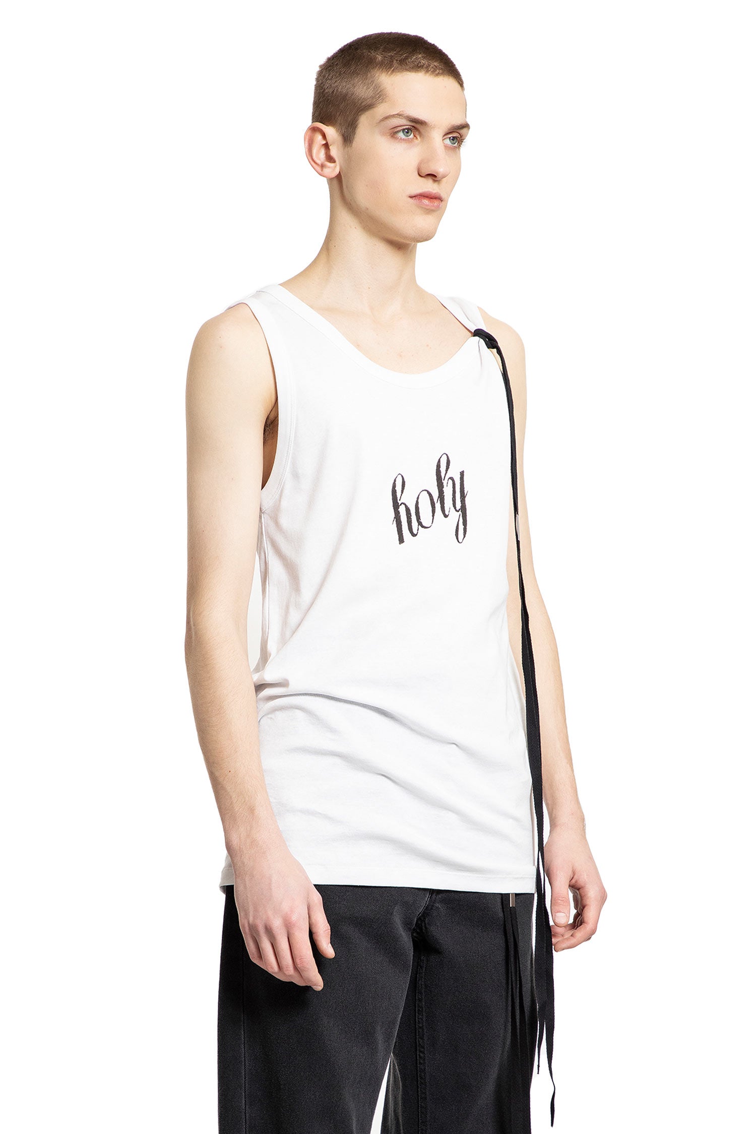 ANN DEMEULEMEESTER MAN WHITE T-SHIRTS & TANK TOPS