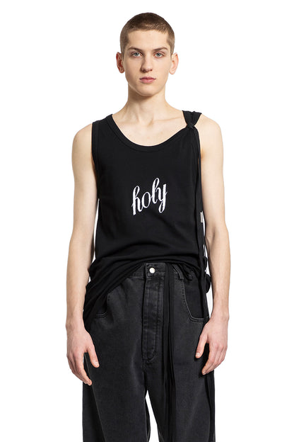 Antonioli ANN DEMEULEMEESTER MAN BLACK T-SHIRTS & TANK TOPS