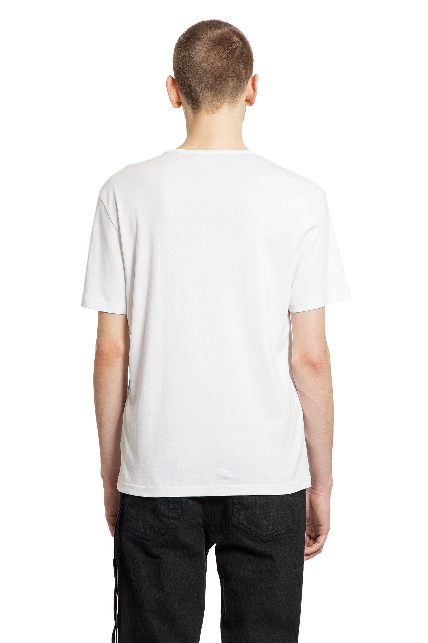 ANN DEMEULEMEESTER MAN WHITE T-SHIRTS & TANK TOPS