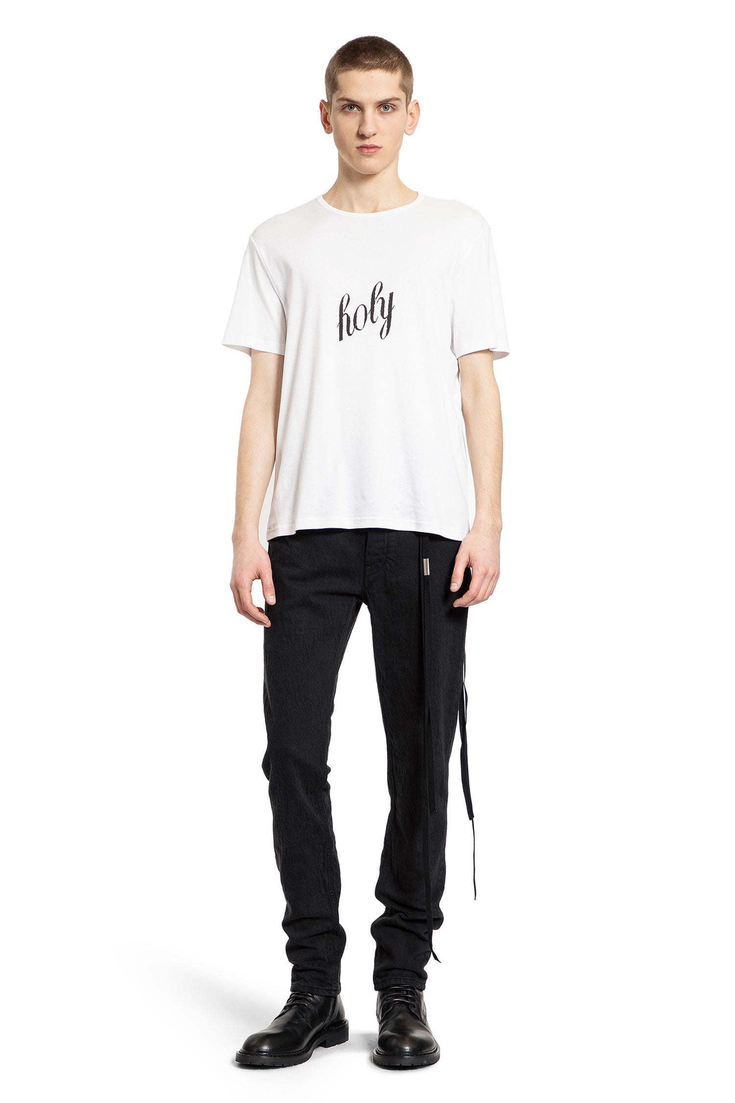 ANN DEMEULEMEESTER MAN WHITE T-SHIRTS & TANK TOPS