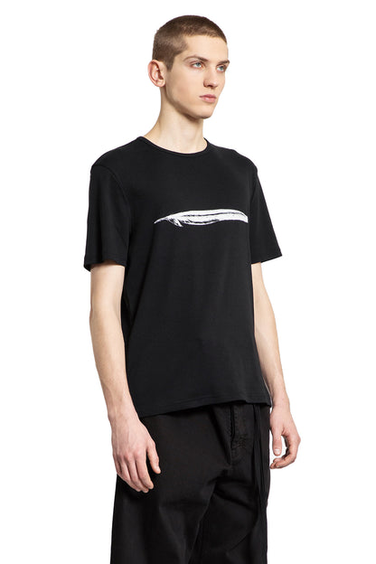 ANN DEMEULEMEESTER MAN BLACK T-SHIRTS & TANK TOPS